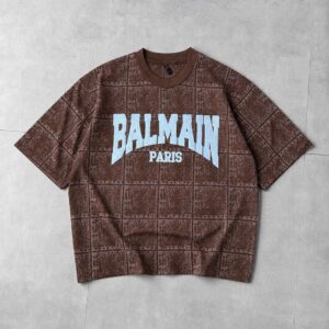 Premium Cotton Balmain Drop-Shoulder Shirt