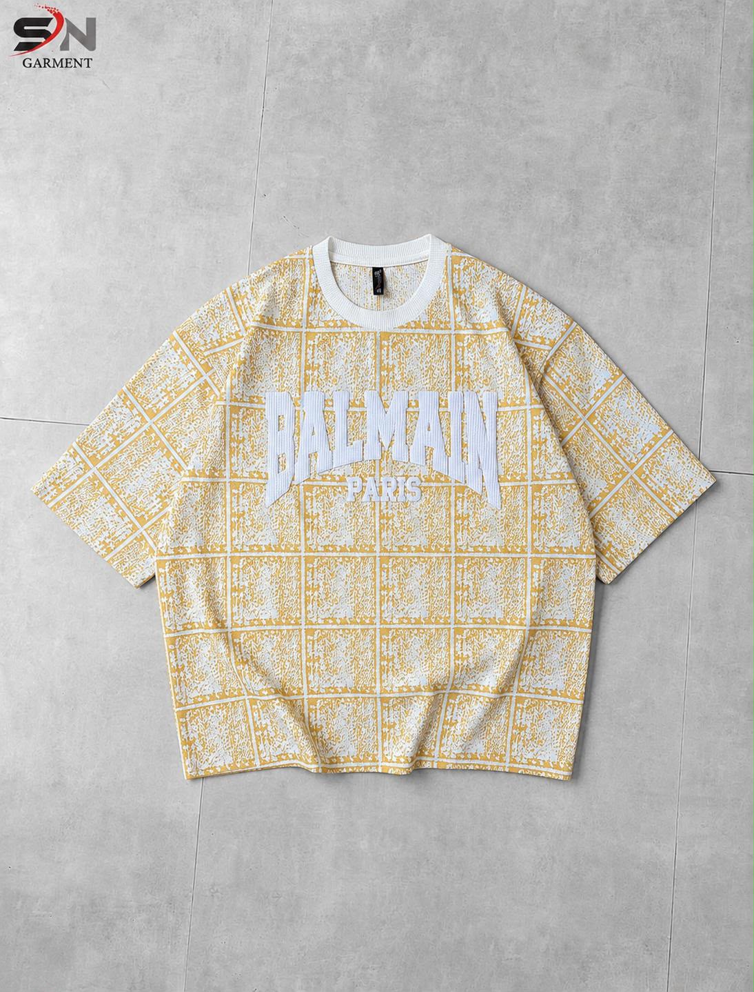Premium Cotton Balmain Drop-Shoulder Shirt - Image 4